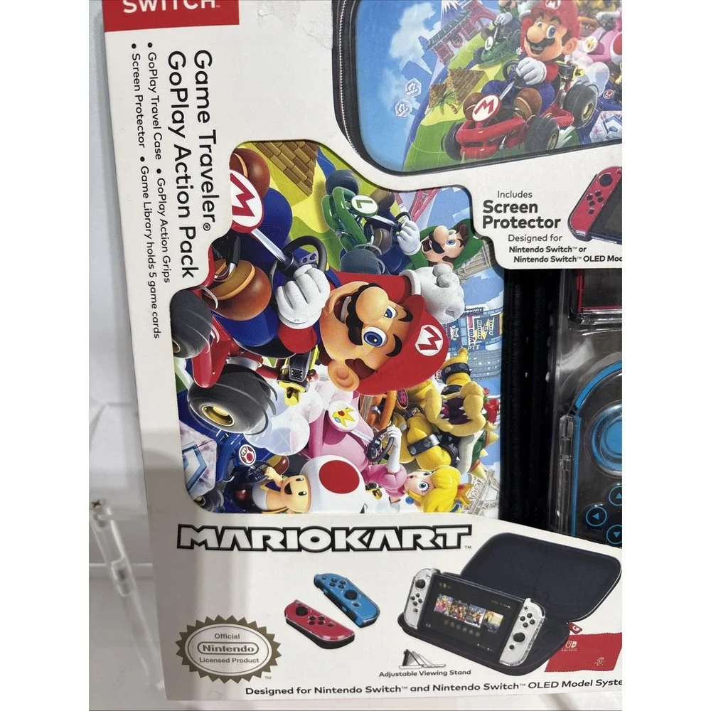 Nintendo Switch Game Traveler GoPlay Action Pack - Mario Kart Screen‎ Protector